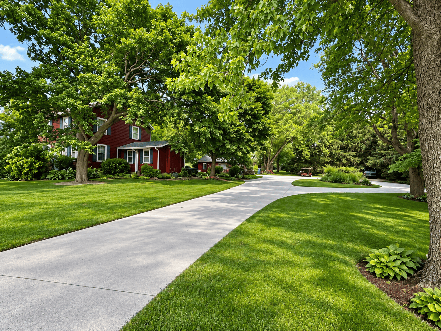 New construction asphalt paving