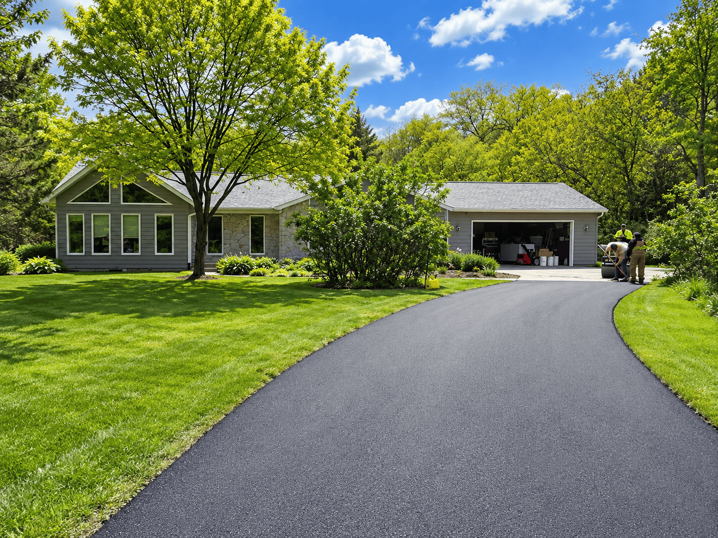 Asphalt driveway redo in Indianapolis, IN